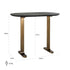 Black & Brass Bar Table